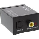 InLine® Audio Converter Analog to Digital Input 2x RCA Stereo Output Toslink or RCA