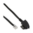 InLine® TAE-N cable, complete pinout, TAE-N to RJ12...