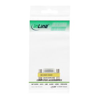InLine® Mini-Gender-Changer, 15pol HD (VGA), Buchse / Buchse