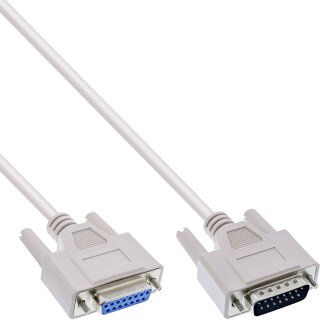 InLine Gameport Extension Cable DB15 male to female 2m