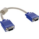 InLine® S-VGA Cable 15 HD male to male grey 0.3m