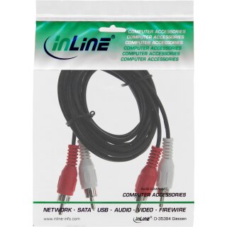 InLine Cinch Kabel, 2x Cinch, Stecker / Stecker, 5m