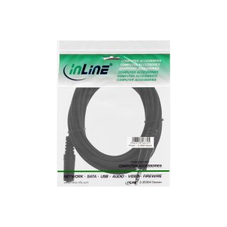 InLine Klinke Verlngerung, 3,5mm Klinke Stecker / Buchse, Stereo, 5m