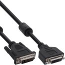 InLine® DVI-D Cable 24+1 male to female Dual Link 2x ferrite choke 2m