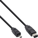 InLine® FireWire 400 1394 Cable 6 to 4 Pin male 1.8m