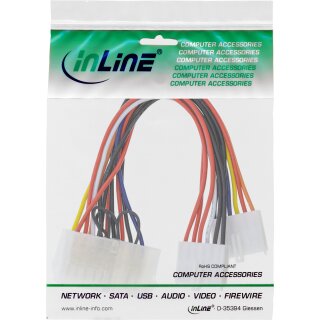 InLine® Stromadapter intern, 20pol ATX-NT zu P8/P9 AT-Mainboard, 0,2m