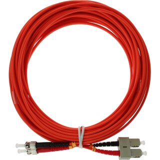 InLine® LWL Duplex Kabel, SC/ST, 50/125µm, OM2, 15m