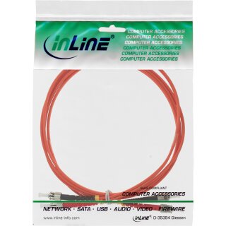 InLine LWL Duplex Kabel, ST/ST, 50/125m, OM2, 3m