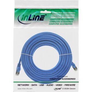 InLine® Patchkabel, SF/UTP, Cat.5e, blau, 20m