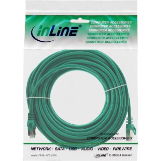 InLine® Patchkabel, SF/UTP, Cat.5e, grün, 10m