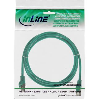 InLine® Patchkabel, SF/UTP, Cat.5e, grün, 1m