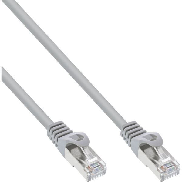 InLine® Patch Cable F/UTP Cat.5e grey 0.5m