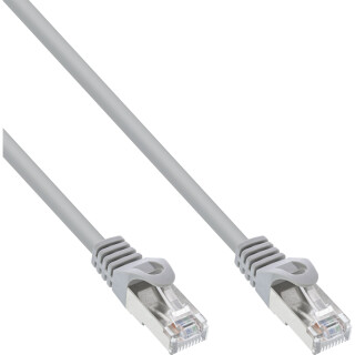 InLine® Patch Cable F/UTP Cat.5e grey 1m