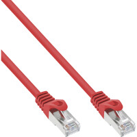 InLine® Patch Cable SF/UTP Cat.5e red 0.5m