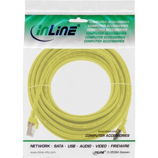 InLine® Patchkabel, SF/UTP, Cat.5e, gelb, 20m