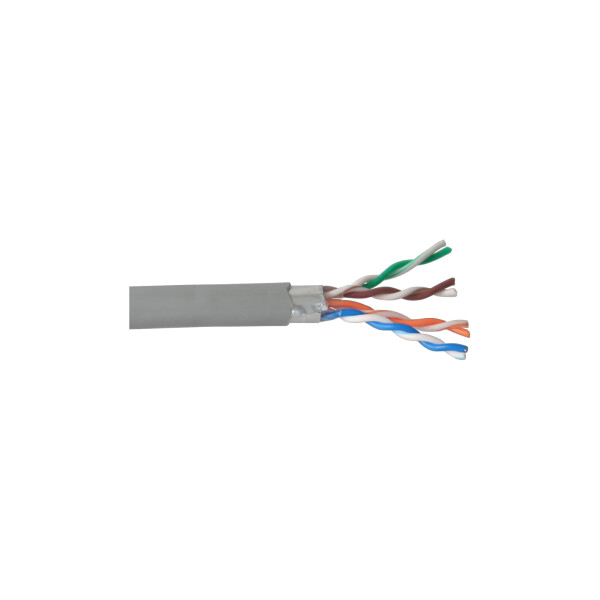 InLine® Solid Installation Cable F/UTP Cat.5e AWG24 CCA PVC 100m