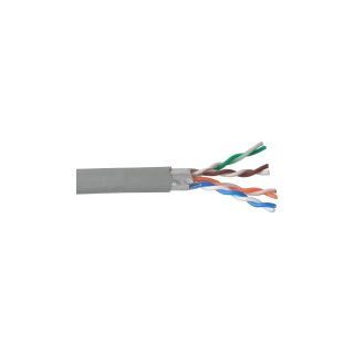 InLine® Solid Installation Cable F/UTP Cat.5e AWG24 CCA PVC 100m