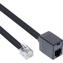 InLine® Modular Cable RJ12 6P6C male to female 10m