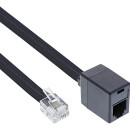 InLine® Modular Cable RJ12 6P6C male to female 5m