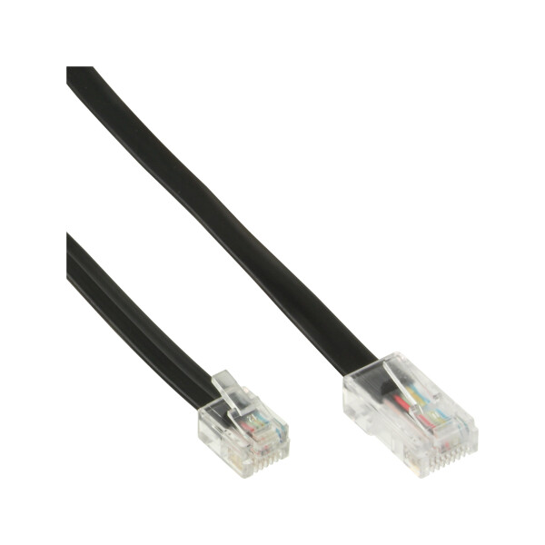 InLine® Modular Cable RJ45 8P6C to RJ12 6P6C male to male 6m