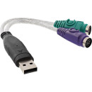 InLine® USB zu PS/2 Konverter, USB Stecker an 2x PS/2...