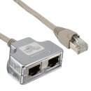 InLine® Cat.5e Splitter two different connections via one RJ45 8P8C Patch Cable