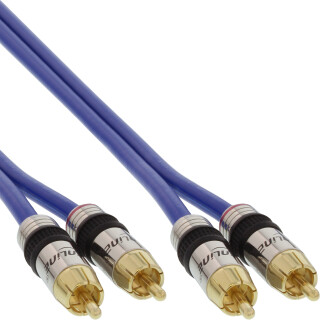 InLine Premium RCA Audio Cable 2x RCA male to male gold plated 20m