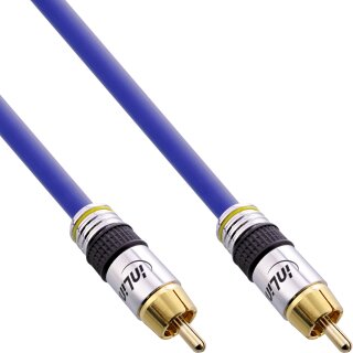InLine Premium RCA Video & Digital Audio Cable RCA male gold plated 0.5m