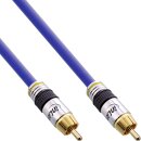 InLine® Premium RCA Video & Digital Audio Cable RCA male gold plated 0.5m