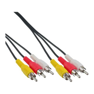 InLine AV Cable 3x RCA male to male 2m