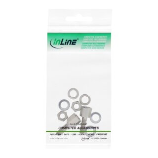 InLine® Schraubensatz (SUB-D Befestigungssatz), 10-teilig