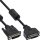 InLine® DVI-D Cable 24+1 male to female Dual Link 2 ferrites black 5m