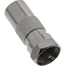 InLine® Coaxial Adapter F-male connector SAT to IEC male Antenna