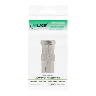 InLine® Adapter F-Stecker (SAT) auf IEC-Buchse (Antenne)