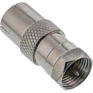 InLine® Coaxial Adapter F-male connector (SAT) to IEC...