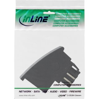 InLine® TAE-N Adapter, TAE-N Stecker auf RJ11 Buchse 6P4C
