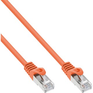 InLine® Patch Cable SF/UTP Cat.5e orange 0.5m
