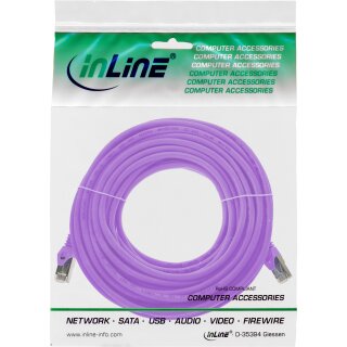 InLine® Patchkabel, SF/UTP, Cat.5e, purple, 7,5m