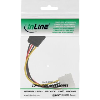 InLine SATA Power Cable 1x 5.25 to SATA 0.15m