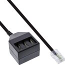 InLine® TAE adapter Cable RJ45 male to TAE NFN female 20cm