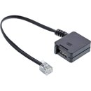 InLine® TAE adapter Cable RJ11 6P4C male to TAE-F...