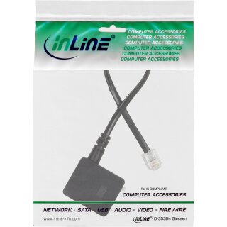 InLine TAE adapter Cable RJ11 6P4C male to TAE-N female