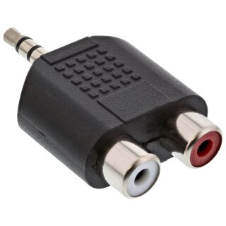 InLine Audio Adapter 3.5mm male to 2x RCA Stereo female
