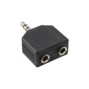 InLine® Audio Adapter 3.5mm male to 2x 3.5mm Stereo female