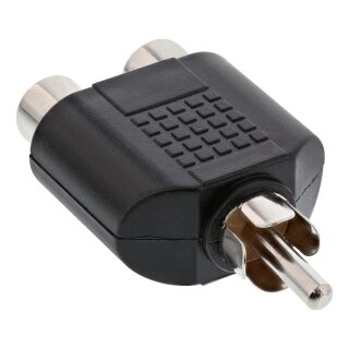 InLine® Audio Adapter, Cinch Stecker an 2x Cinch Buchse