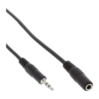 InLine Audio Cable 3.5mm Stereo male to female 2m