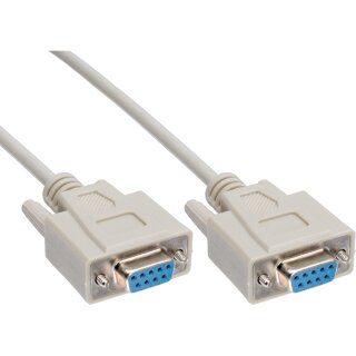 InLine® Serial Cable 9 Pin female to female direct assigned 1.8m