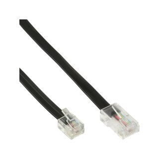 InLine Modular Cable RJ45 to RJ11 8P4C to 6P4C male to male 10m