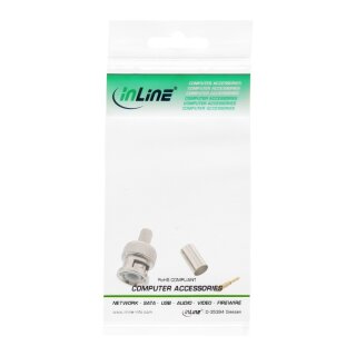 InLine® BNC Crimpstecker, RG59, für Video-Kabel