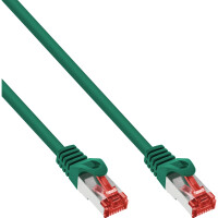 InLine® Patch Cable S/FTP PiMF Cat.6 250MHz PVC copper green 0.5m